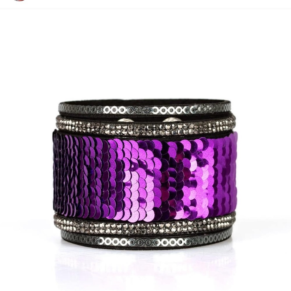 Paparazzi Dazzling Purple Sequin Bracelet